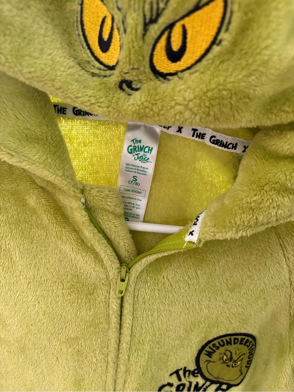 The Grinch x Justice Pajama Kids Size Medium (7/8)